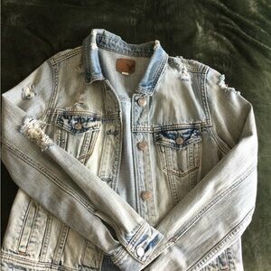 Distressed Light Blue Denim Jacket